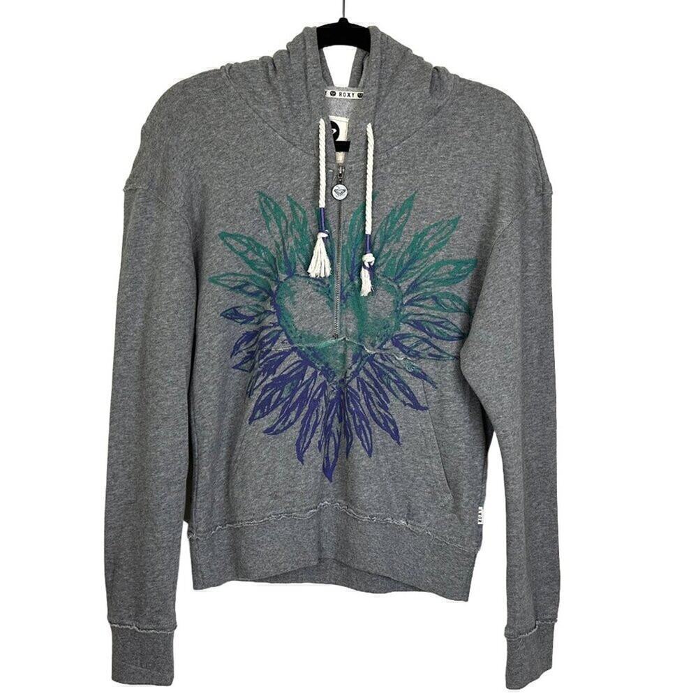 Roxy Heart 3/4 Zip Hoodie Jacket, XS